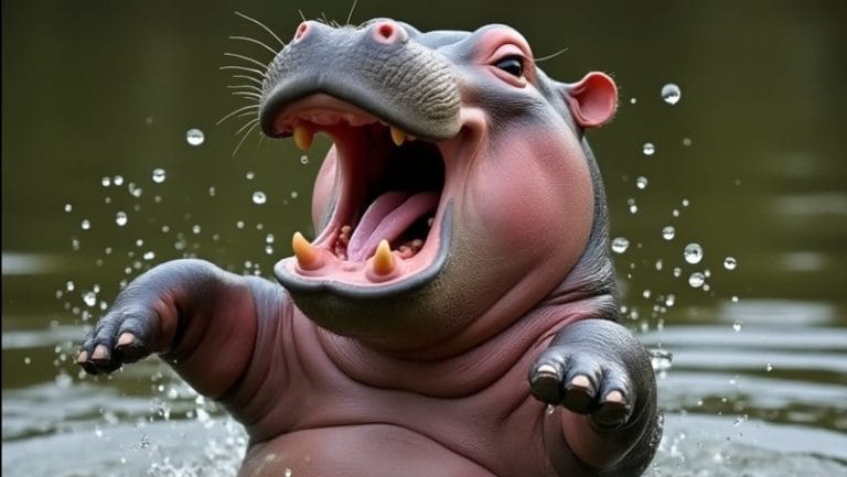moo deng l'hippopotame star de Thaïlande