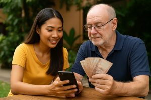 couple typique suite à un sponsor en thaïlande