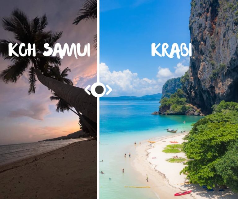 Comparaison entre Krabi et Koh Samui