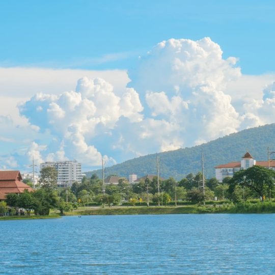 Vue depuis le parc Chiang Mai PAO