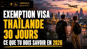 Exemption visa Thaïlande 30 jours, ce que tu dois savoir en 2026