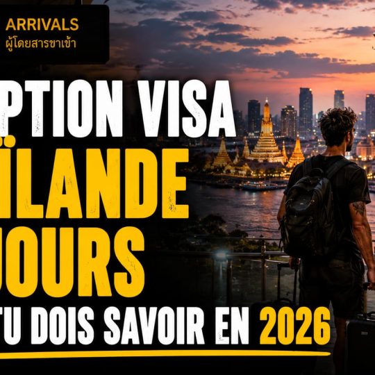 Exemption visa Thaïlande 30 jours, ce que tu dois savoir en 2026
