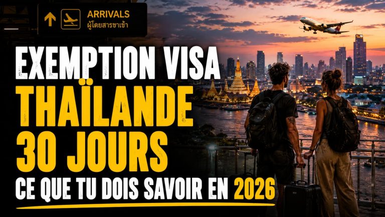 Exemption visa Thaïlande 30 jours, ce que tu dois savoir en 2026