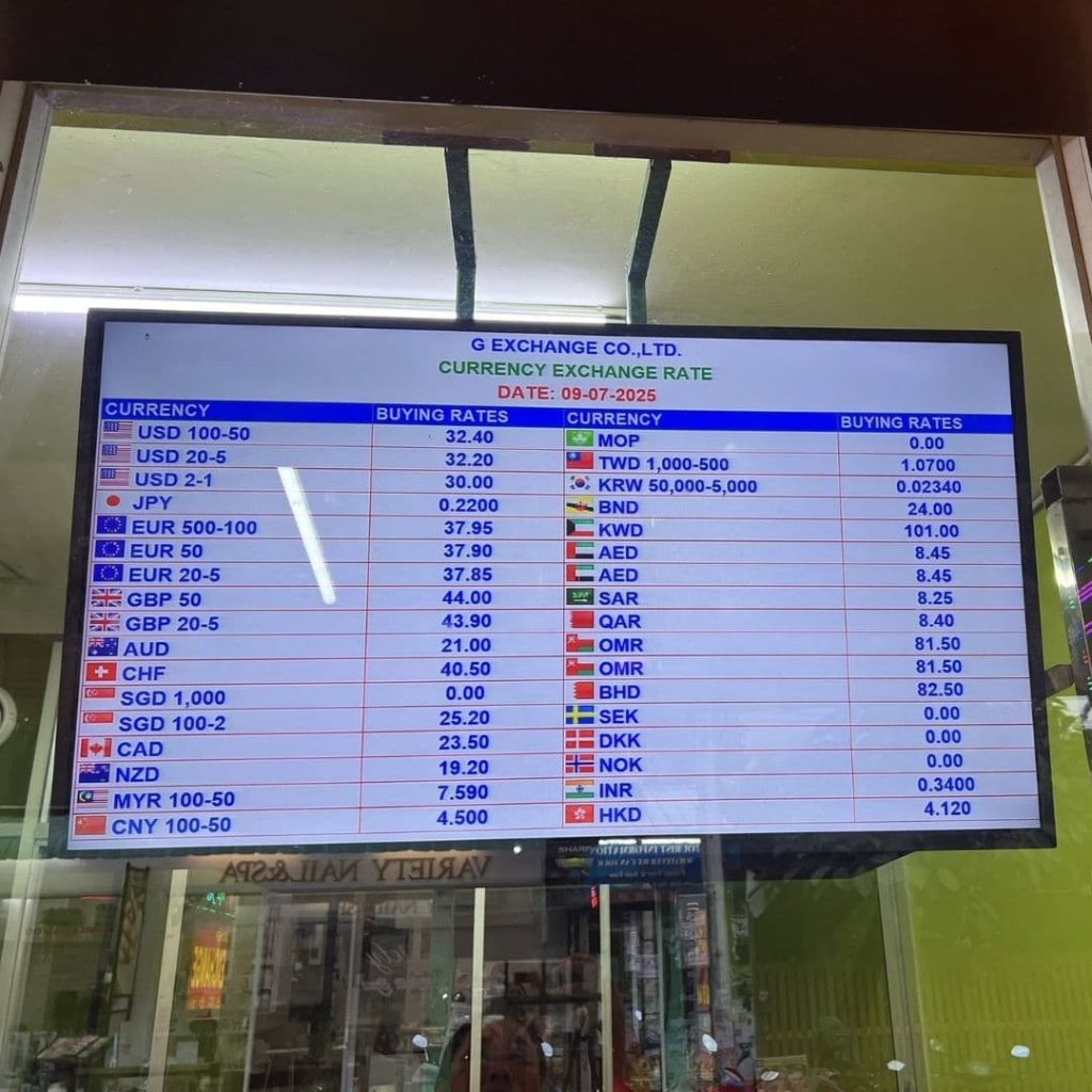 Taux de change du bureau G Exchange Co.,Ltd à chiang mai