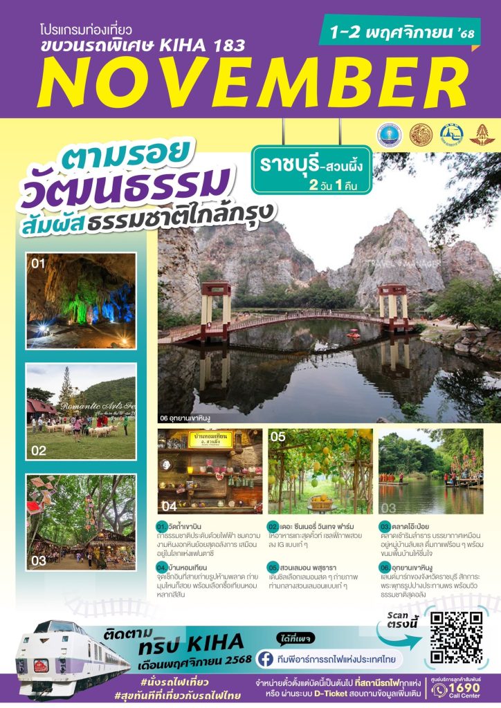 Itinéraire du train KiHa 183 – Ratchaburi & Suan Phueng