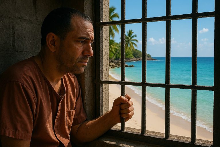 homme emprisonné dans une prison en Thaïlande suite à un overstay