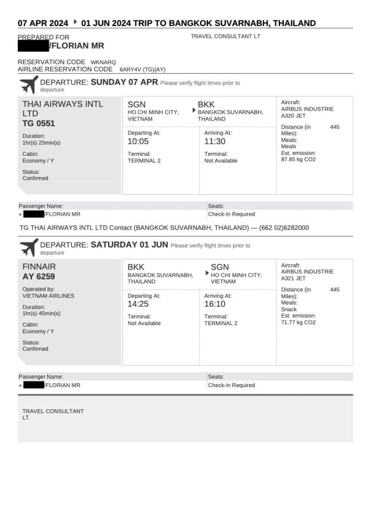 billet temporaire Thaïlande BestOnwardTicket