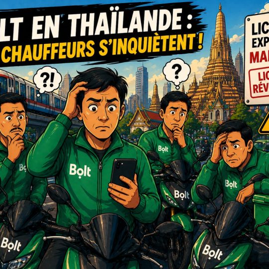 Bolt Thaïlande 2026 bientôt interdit