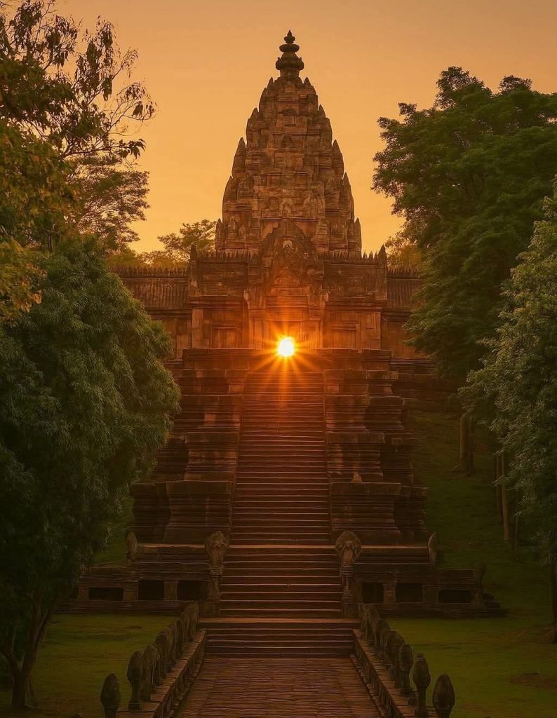 phénomène de Phanom Rung soleil temple