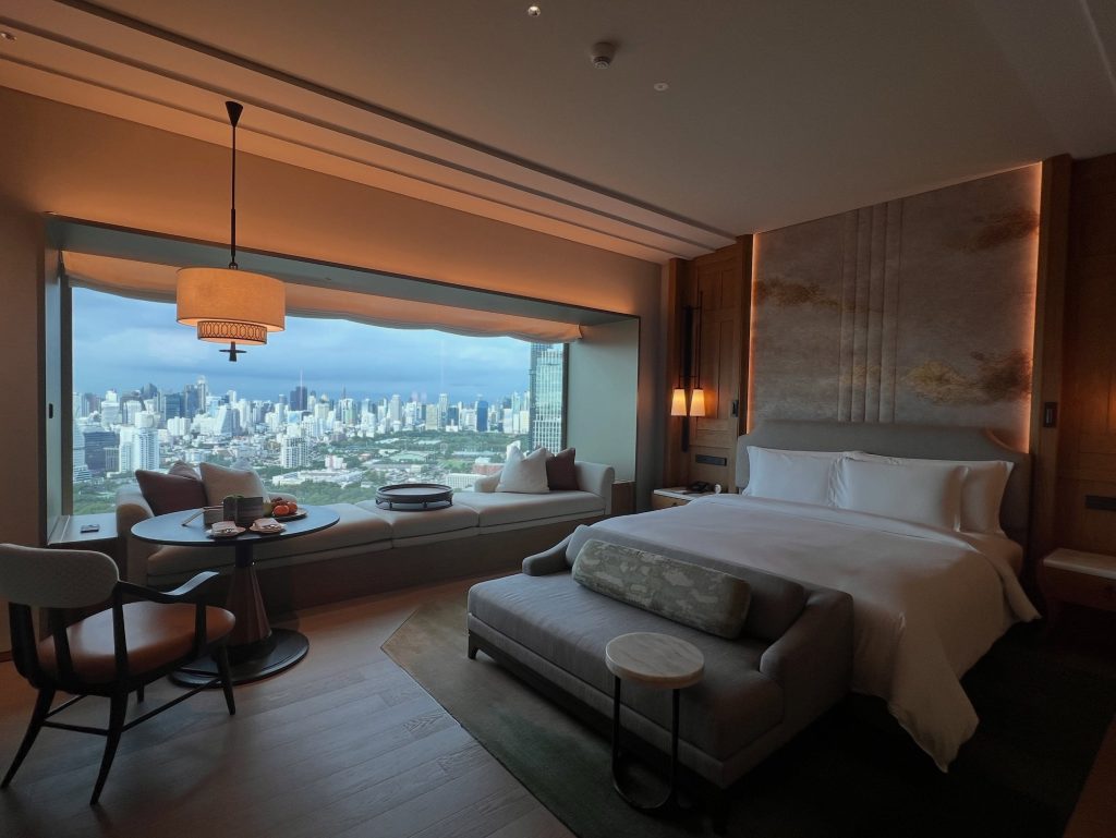 vue depuis la chambre de l'hôtel DUSIT THANI BANGKOK