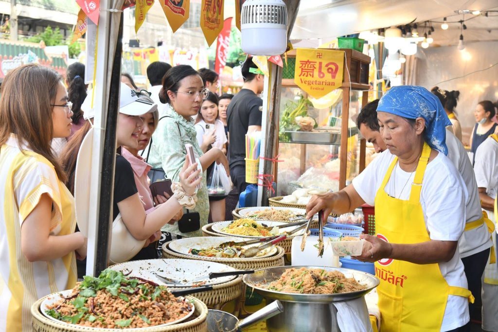 Festival végétarien à Yaowarat Bangkok